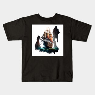 Pirate Ship - the goonies Kids T-Shirt